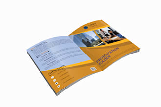 design a professional business folder