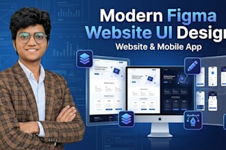 design modern and attractive website ui design