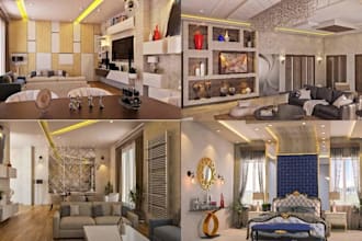 do professional 3d autocad plan and interior design