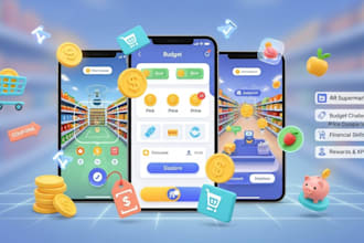 develop an ar supermarket and money management game for kids