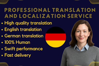 translate, proofread and format german document