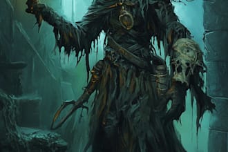 fantasy horror and fantasy horror character