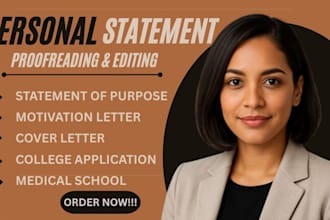 copy edit personal statement sop college application graduate admission essay