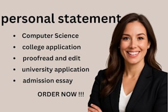 proofread and edit your computer science   personal statement or sop