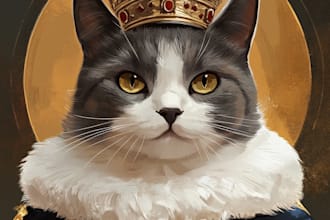 illustrate a pet portrait