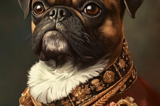 draw custom pet portrait, dog portrait, cat portrait