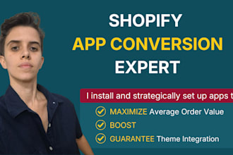 install and set up an essential shopify app to boost your conversions