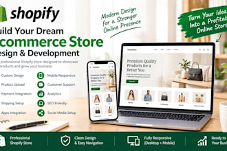 build and customize a professional shopify store