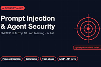 test your ai agent or llm app for prompt injection and security risks