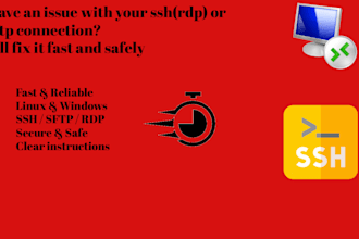 fix ssh, rdp or sftp connection issues on your server