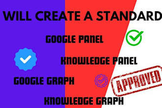 create a verify google knowledgepanel, graph for individual person and company