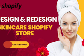 skincare shopify store, skincare website, beauty shopify dropshipping store