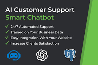 build custom ai support chatbot for your website trained on your business data