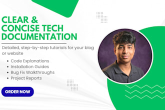 write clear step by step tech tutorials and user guides