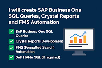 create professional sap b1 sql queries and custom reports