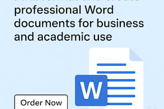 format and create professional word documents for business and academic use
