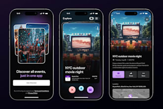 develop virtual concert app live event app with booking system and ar VR