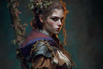 draw concept art of dark fantasy warriors character