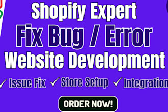 fix bug fix website issues fix wordpress issue error shopify coding woocommerce
