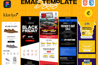 design email template design for marketing, newsletters and campaigns in figma