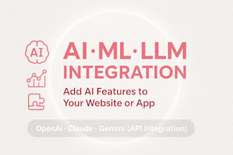 integrate ai, ml models or llms