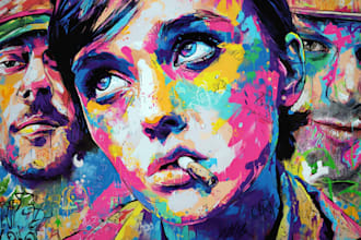 design graffiti, murals, street art, wall arts and so on