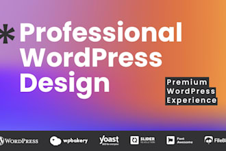 create a professional mobile responsive wordpress website
