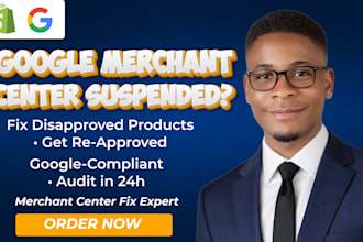 fix google merchant center suspension, misrepresentation and disapproved product