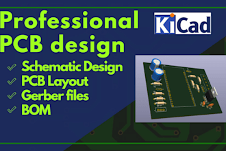 design pcb with schematic, gerber, bom, and source files