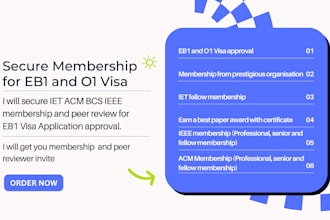 secure iet acm bcs ieee membership and peer review for eb1 visa application