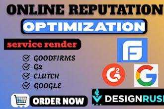optimize your clutch, g2, goodfirms designrush  for website reputation