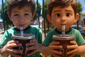 transform your images into pixar style
