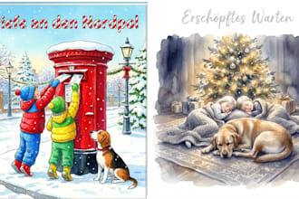 ein druckfertiges aquarell bilderbuch fur amazon KDP kinderbuch illustration