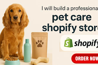 build a german pet care shopify store for pet products pet accessories