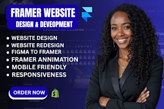 develop framer website  framer landing page  framer design framer redesign