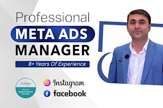 manage facebook and instagram ads campaign, fb meta ads campaign