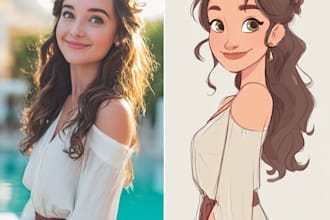 paint professional disney family portrait