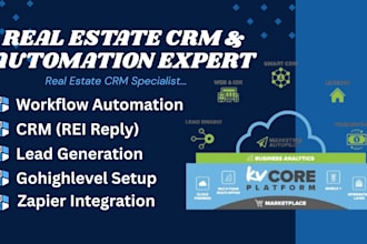 setup kvcore, lofty CRM, follow up boss automation and idx real estate sites