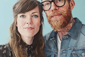 make couple portrait illustration