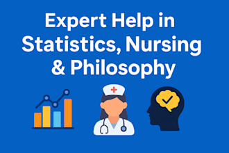 provide expert help in statistics, nursing, and philosophy