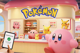 secure your pokemon or kirby cafe reservation while you relax