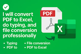 convert PDF to excel and do file conversion