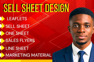 design sales sheet, product catalog company brochure, checklist one page design