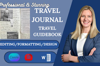 write, edit, format travel guide book design travel journal travel book tips