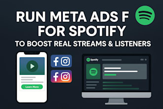 run high converting meta ads for spotify to boost real streams and listeners