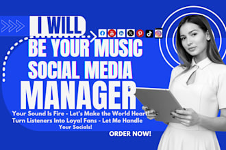 be your music artist dj record label social media manager and content creator