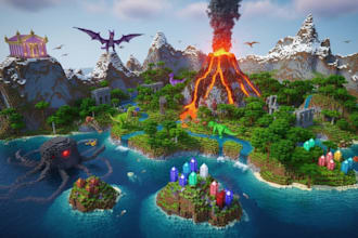custom minecraft builds minecraft maps adventure worlds spawns hubs and server