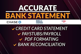 do bank statement conversion pdf to excel, reconcile