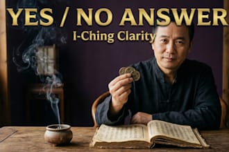 give you a clear yes or no answer and guidance using I ching