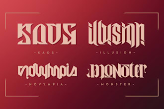 hand draw a unique ambigram for you